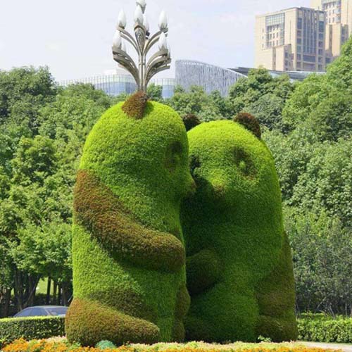 仿真綠雕立體花壇