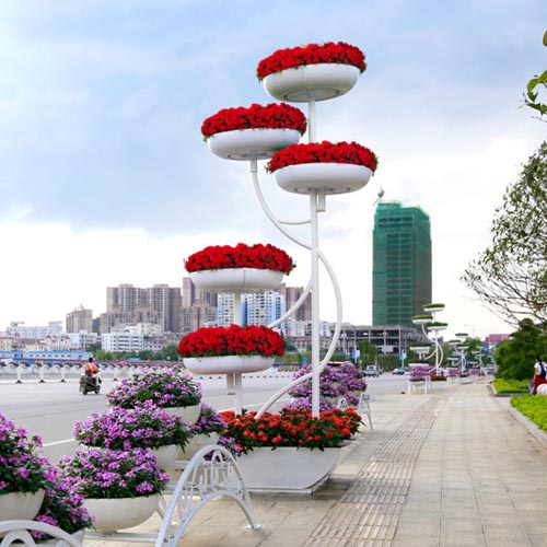 『婀娜多姿』戶外大型藝術花架 