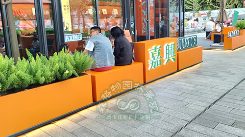 商場小區(qū)店鋪外擺鐵藝花箱