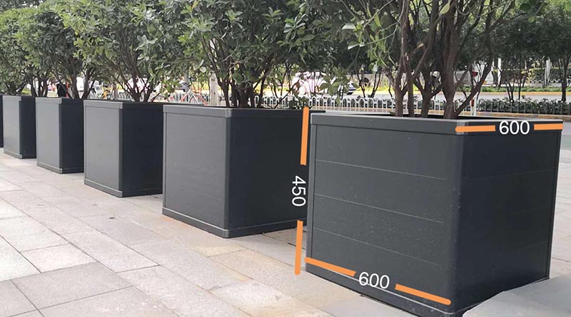 鋁合金花箱在不同的場(chǎng)景下常規(guī)尺寸是多少