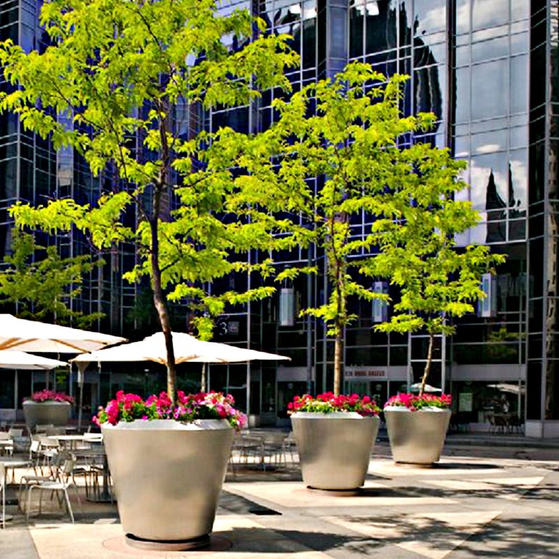 室內(nèi)304不銹鋼花箱花盆的特點