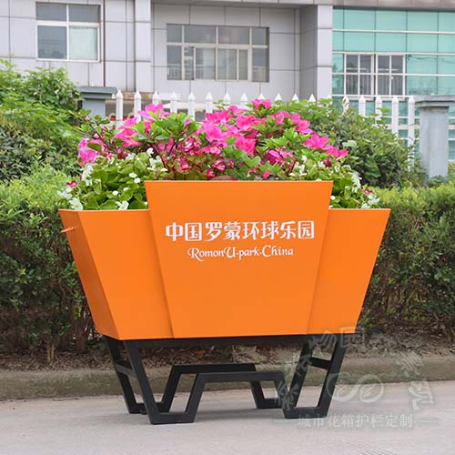 公園景區(qū)時尚不銹鋼花箱