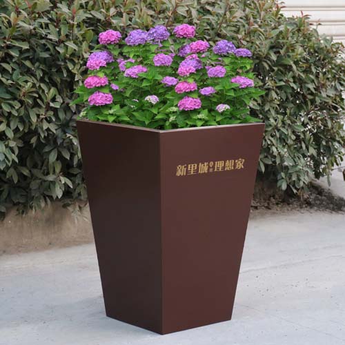 廣場商超不銹鋼花箱