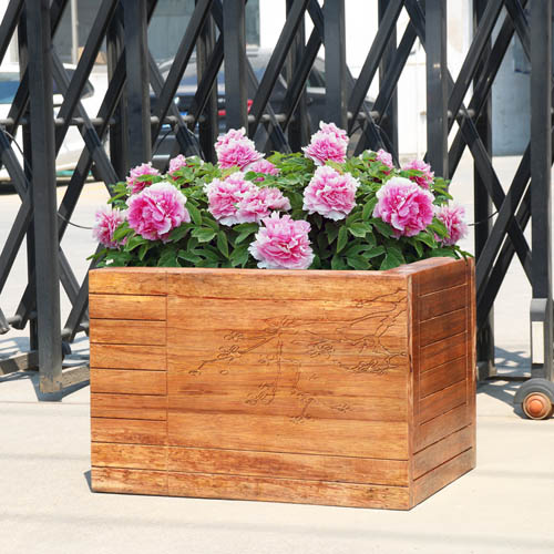 菠蘿格雕花高檔花箱