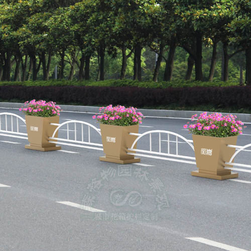 現代城市道路花箱護欄