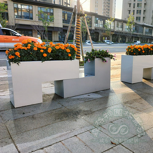 河南L形組合不銹鋼道路雨水花箱