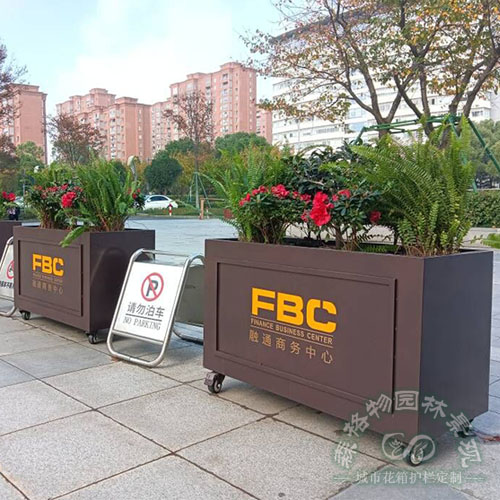 商業(yè)街不銹鋼移動(dòng)花箱