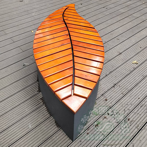 樹葉形戶外長凳