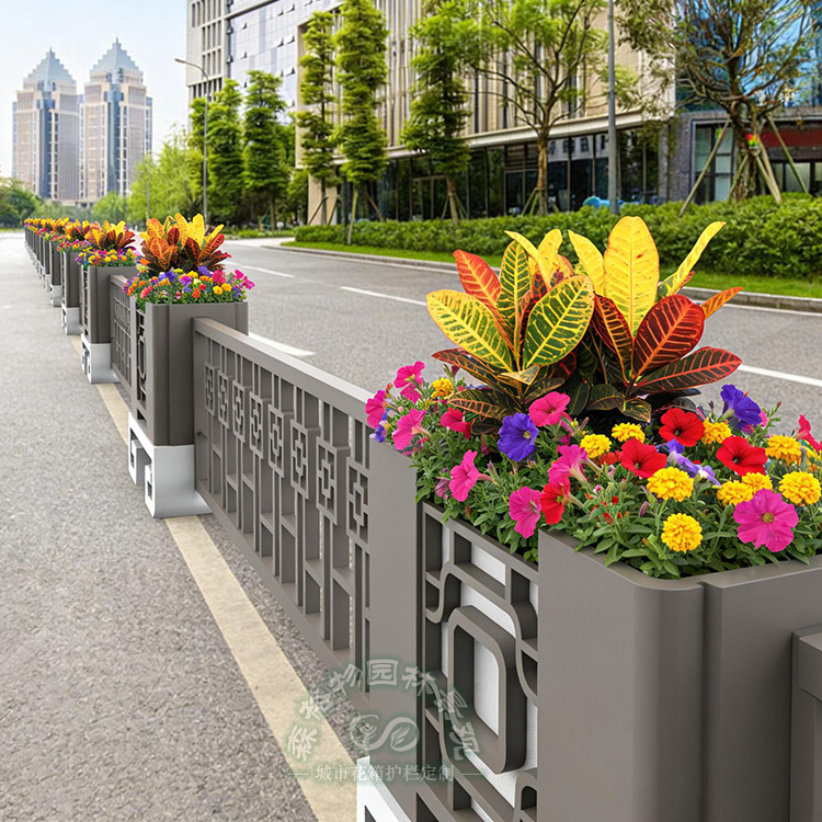 宜賓錦繡中華市政道路花箱護(hù)欄