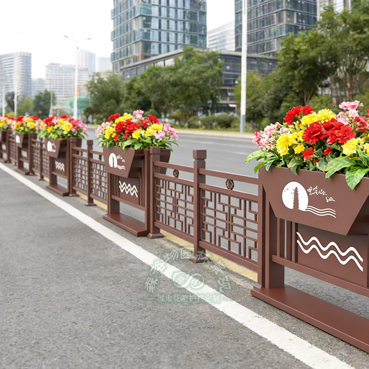萊蕪大美沅江不銹鋼花箱護(hù)欄