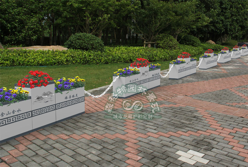 森格物園林景觀2021年6月部分新款道路花箱護(hù)欄展示