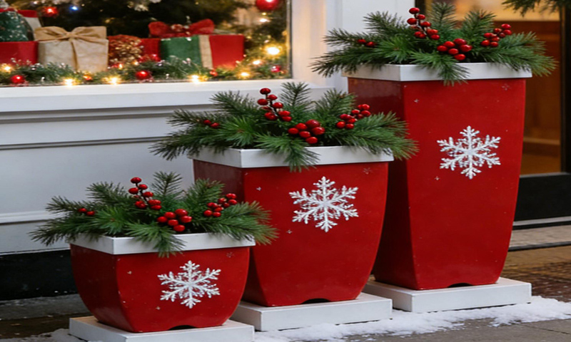 珠海圣誕花箱氛圍組已就位